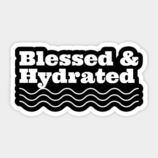 Blessed & Hydrated I Sticker